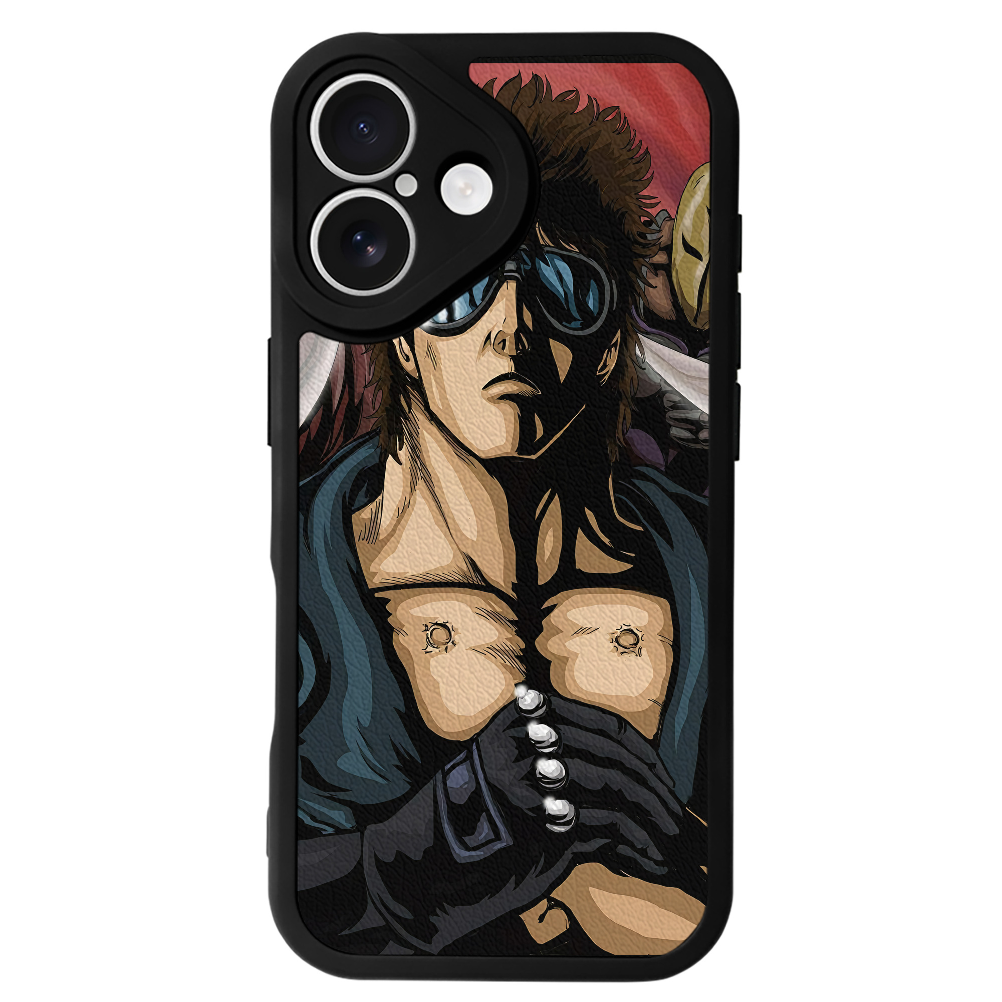 （画像用） 北斗の拳 Fist of the North Star 【iPhone 16シリーズ対応】シリコンスマホケース（レザー調） 材質：シリコン